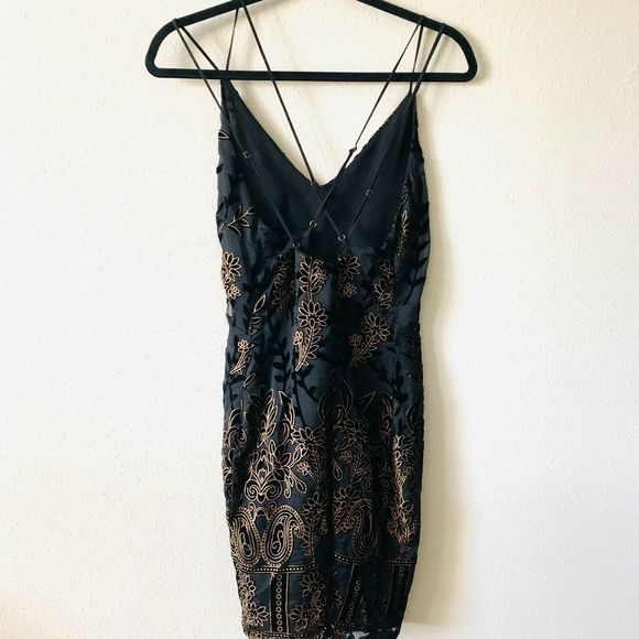 Lost & Wander Floral Velvet Embroidered Slip Dress - Picture 7 of 7